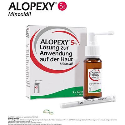 ALOPEXY 5% Loesung zur Anwendung auf der Haut 3 x 60ml Gele