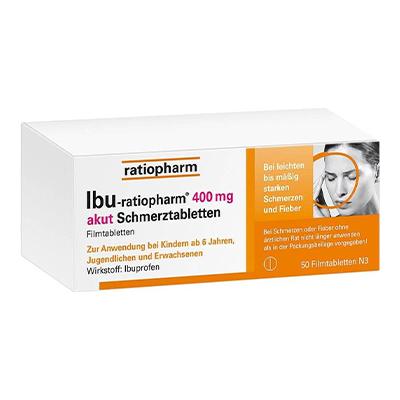 IBU- 400mg Akut Schmerztabletten 50 Stk. Tablette