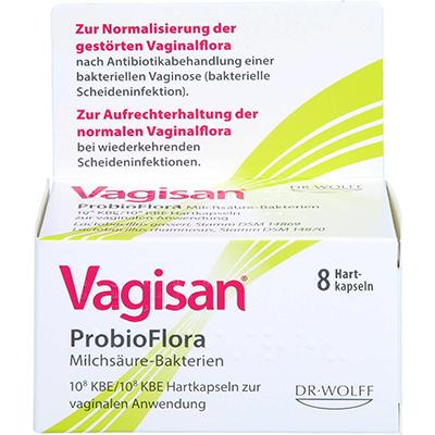 Vagisan ProbioFlora Milchsäure-Bakterien 8 Stk. Kapsel, Vaginalapplikator