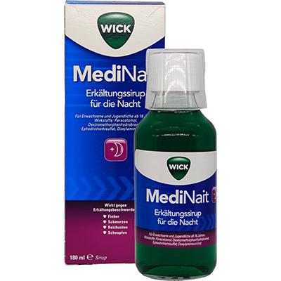 Wick MediNait Erkältungssirup Für Die Nacht 180ml Lösung